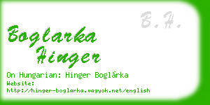 boglarka hinger business card